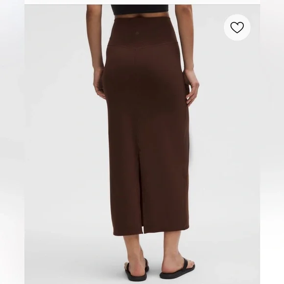 Lululemon Nulu Slim-Fit HR Maxi Skirt | Lava Cake | Size: M - Picture 3 of 6